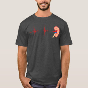 Camiseta Rim Orgão Diálise Enfermeira Pulso EKG Pulso