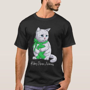 Camiseta Rim Sensibilização Mês Fita Verde Gato