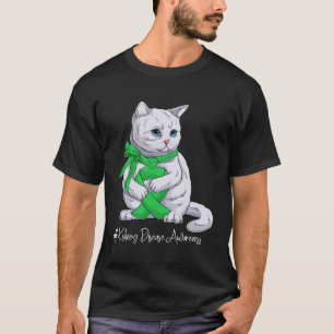 Camiseta Rim Sensibilização Mês Fita Verde Gato