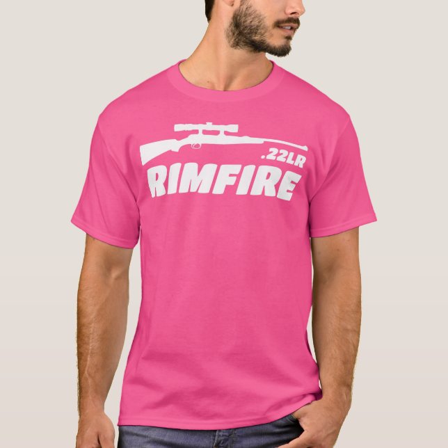 Camiseta Rimfire 22Lr Rifle Usado Em Rifle Range Hunter Ent (Frente)