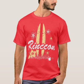 Camiseta Rincon California Beach with Surfboard Dissipada