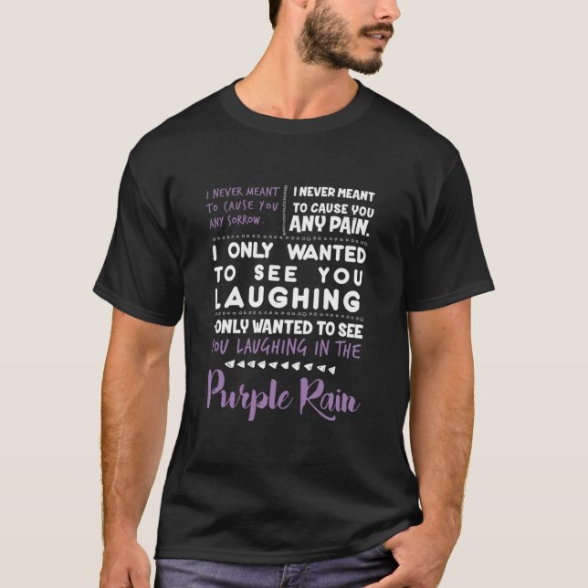 Camiseta Rindo Na Chuva Roxa (Frente)