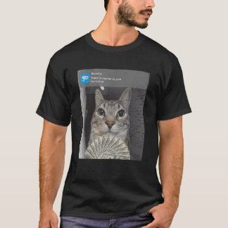 Camiseta Ring Cat Com Piada De Movimento Gato Sarcástico En