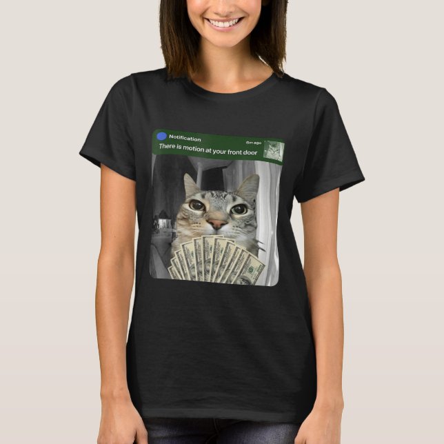 Camiseta Ring Cat With Motion Meme  (Frente)