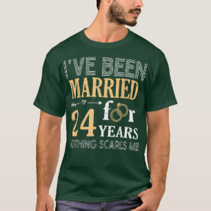 Camiseta Ring Couple Ive Been Married For 24 Years Nothing