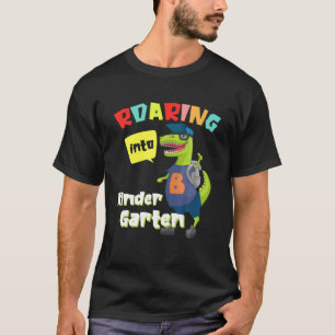 Camiseta Ring Kindergarten Dinossaur T Rex De Volta À Esco