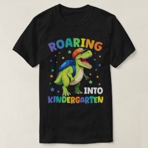 Camiseta Ring Kindergarten Dinossaur T Rex De Volta À Escol