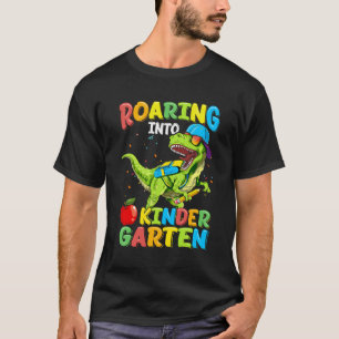 Camiseta Ring Kindergarten Dinossaur T Rex De Volta À Escol