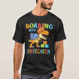 Camiseta Ring Kindergarten Dinossaur T Rex De Volta À Escol