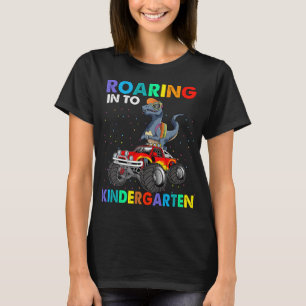 Camiseta Ring Kindergarten Dinossaur T Rex De Volta À Escol