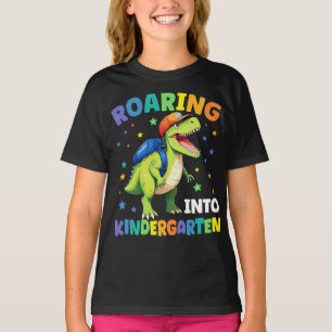 Camiseta Ring Kindergarten Dinossaur T Rex De Volta À Escol
