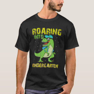 Camiseta Ring Kindergarten Dinossaur T Rex De Volta À Escol
