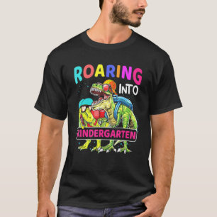 Camiseta Ring Kindergarten Dinossaur T Rex De Volta À Escol