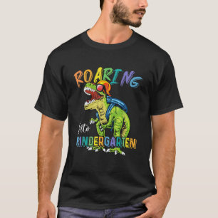 Camiseta Ring Kindergarten Dinossaur T Rex De Volta À Escol