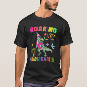 Camiseta Ring Kindergarten Dinossaur T Rex De Volta À Escol