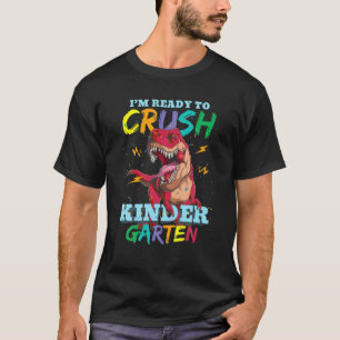 Camiseta Ring Kindergarten Dinossaur T Rex De Volta À Escol