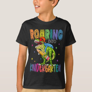 Camiseta Ring Kindergarten Dinossaur T Rex De Volta À Escol