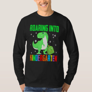 Camiseta Ring Kindergarten Dinossaur T Rex De Volta À Escol