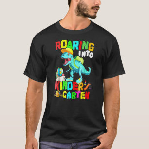 Camiseta Ring Kindergarten Dinossaur T Rex De Volta À Escol