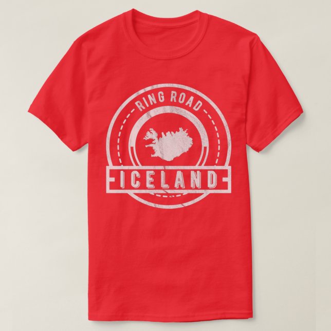 Camiseta Ring Road Islândia (Frente do Design)