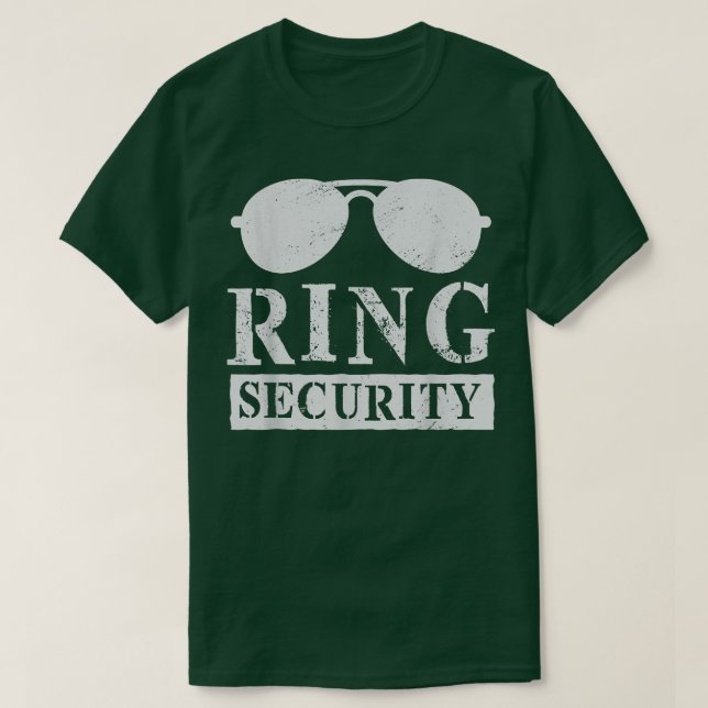 Camiseta Ring Security Engagement Bachelor Party Matching  (Frente do Design)