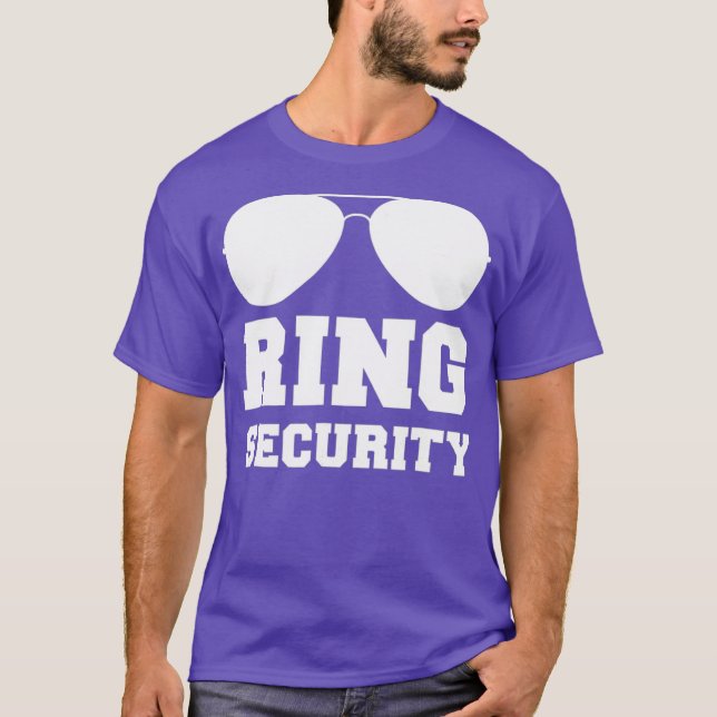 Camiseta Ring Security   Ring Bearer  Boys Wedding Party (Frente)