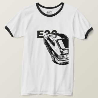 Camiseta Ringer de Arte Vetorial de Carro Esportiv