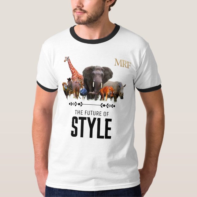 Camiseta Ringer Estilo Fauna – “O Futuro do Estilo (Frente)