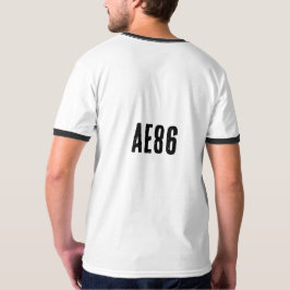 Camiseta Ringer Gráfica Retro AE86 Tokyo Drift Car