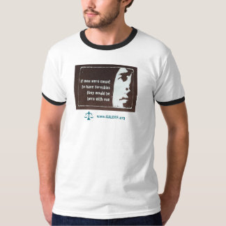 Camiseta Ringer T masculino - Se os homens fossem supostos 
