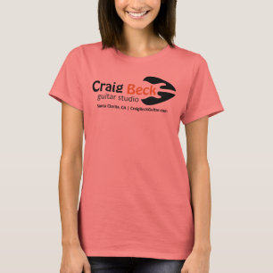 Camiseta Ringer Tee feminino   Craig Beck Guitar Studio