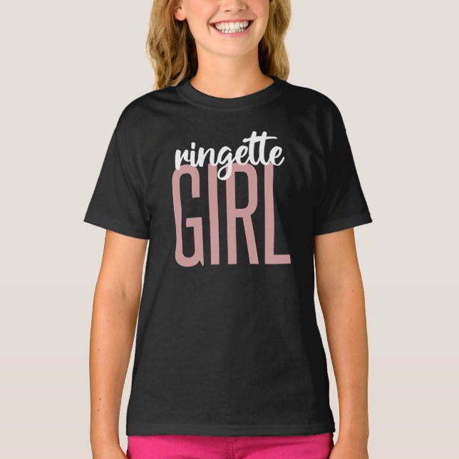 Camiseta Ringette Girl | Presentes para Jogadores de Ringet (Frente)