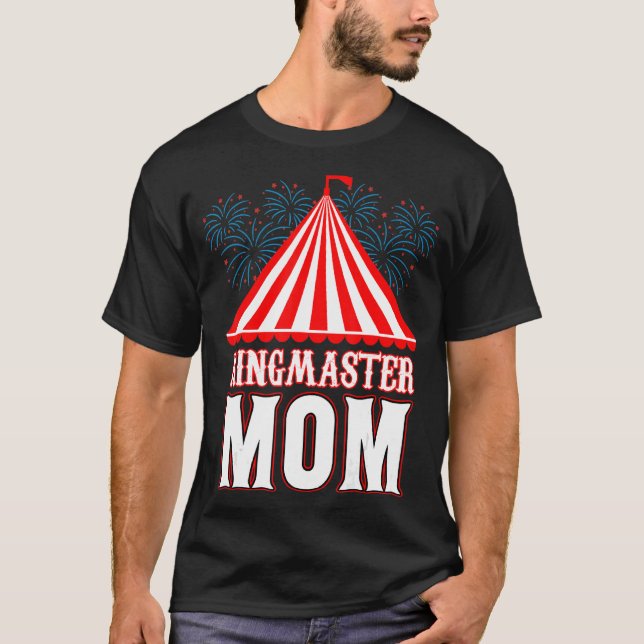 Camiseta Ringmaster Mãe, Festa de Carnaval de Circo, Moth (Frente)