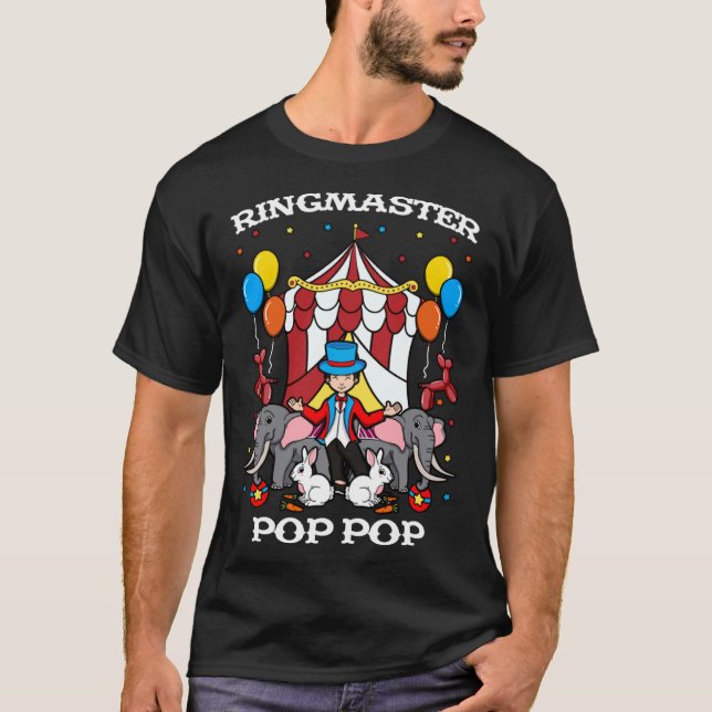 Camiseta Ringmaster Pop Pop de Circo Funcionarios Ringmaste (Frente)