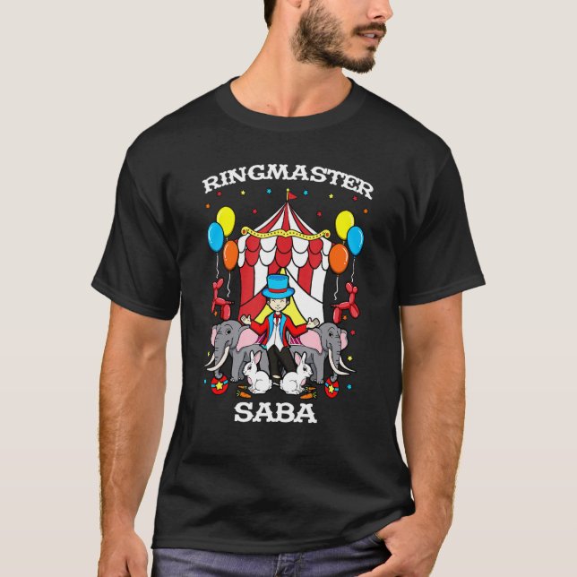 Camiseta Ringmaster Saba Circus Funcionarios Ringhead Gran (Frente)