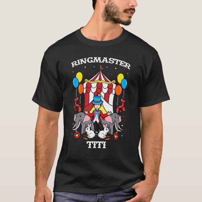 Camiseta Ringmaster Titi Circus Event Funcionarios Ringhead (Frente)