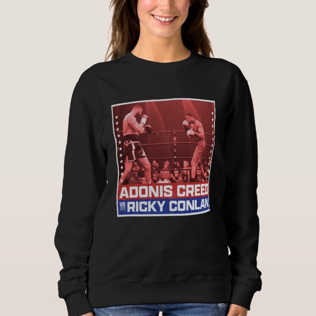 Camiseta ringue de boxe Creed vs Conlan vermelho (Frente)