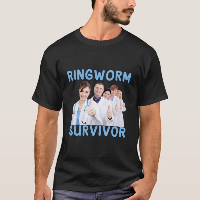 Camiseta Ringworm Survivor Funny (Frente)