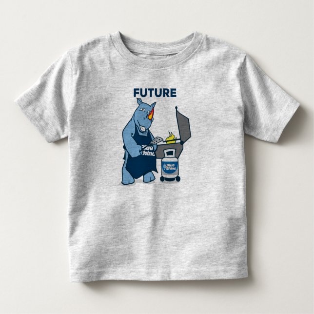 Camiseta Rino azul "Futuro Griller" (Frente)