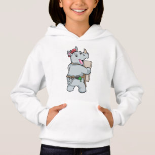 Camiseta Rino em pintura com cores