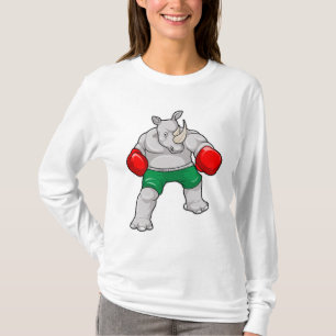 Camiseta Rino na caixa com luvas in a box