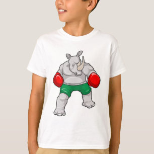 Camiseta Rino na caixa com luvas in a box