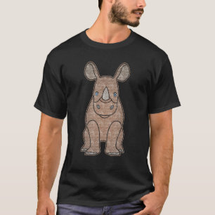 Camiseta Rinoceronte África estampa gráfica na cabeça com s