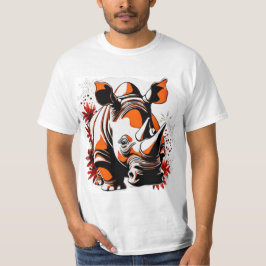 Camiseta Rinoceronte bonitinho de Natal