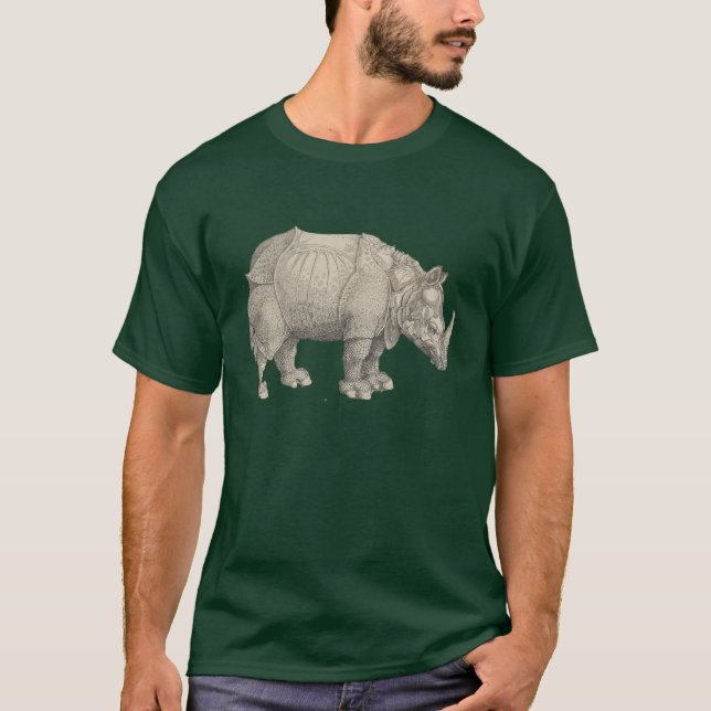 Camiseta Rinoceronte de Albrecht Dürer (Frente)