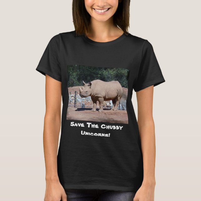 Camiseta Rinoceronte feminino (Frente)