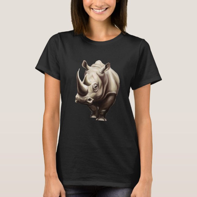 Camiseta Rinoceronte Fofo & Rinoceronte 1 (Frente)
