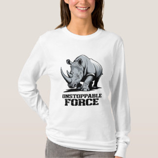 Camiseta Rinoceronte inseparável: Força e potência liberado