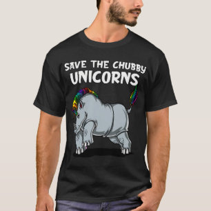 Camiseta Rinoceronte Salva Os Unicórnios Gordos