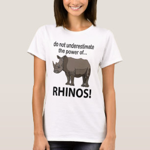 Camiseta Rinocerontes Animal Engraçado Rinocerontes